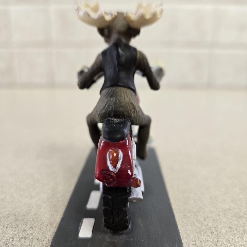 Retired Big Sky Carvers Phyllis Driscoll Mountain Mooses "Motorcycle Moose" 2006 - Picture 2 of 7
